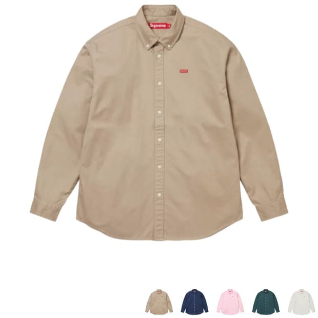 슈프림 스몰 박스 셔츠 라이트 탄 - S size