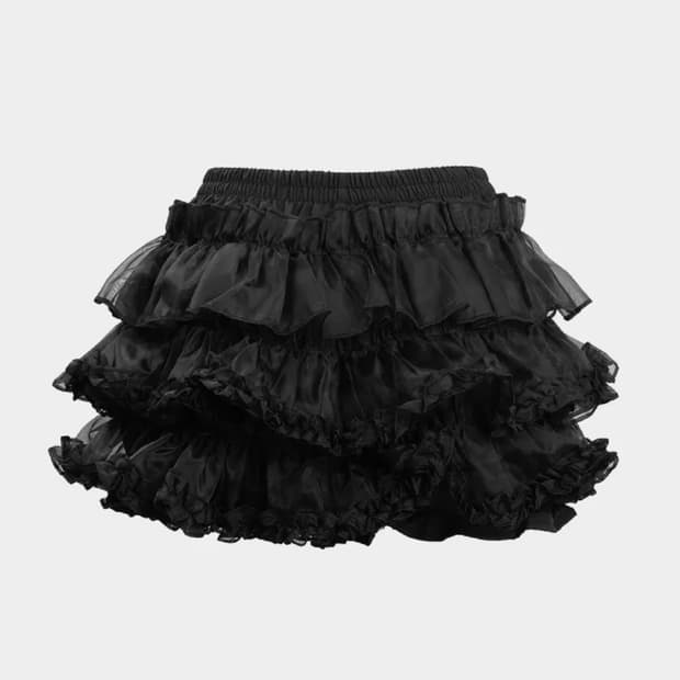 튜튜 팬츠 스커트 블랙