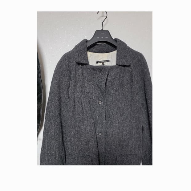 Christian peau grey coat