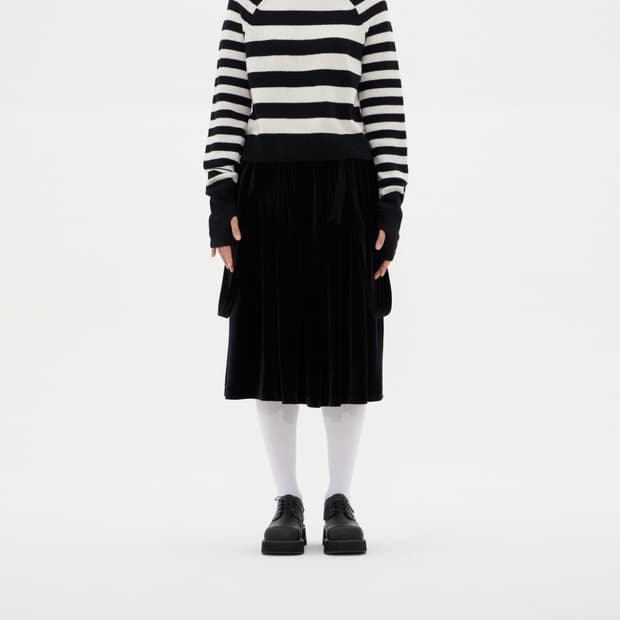 BOCBOK 스쿨 니트 후드티 M