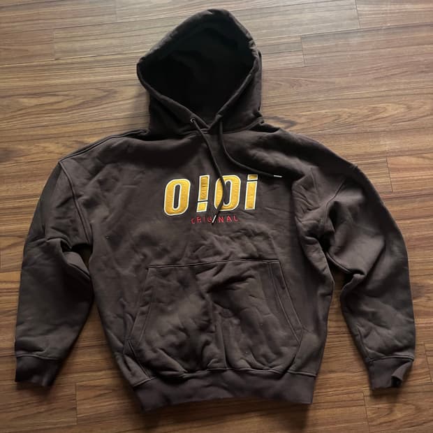 OIOI 오아이오아이 기모 후드티 브라운 L