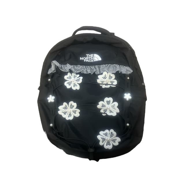 Check flower bagpack