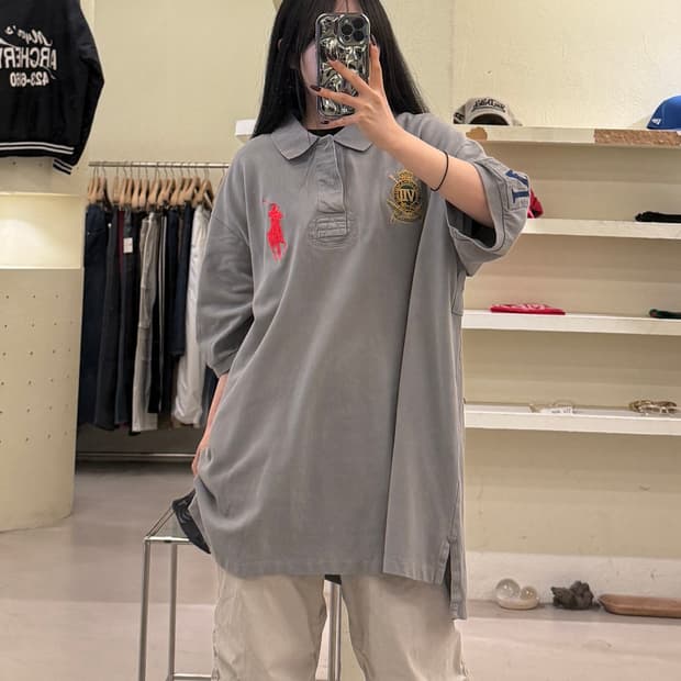 폴로 랄프로렌 빅포니 자수 로고 반팔 티셔츠 U1647