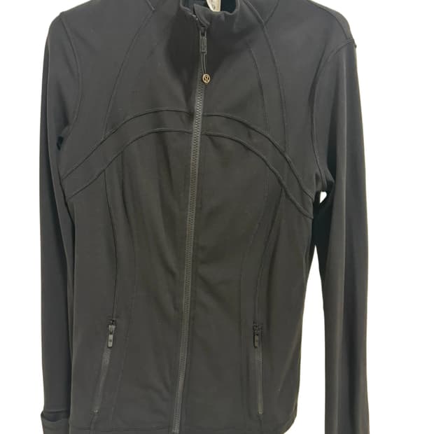 를루레몬 디파인 져지 자켓 사이즈 10 블랙 슬림 딱붙핏