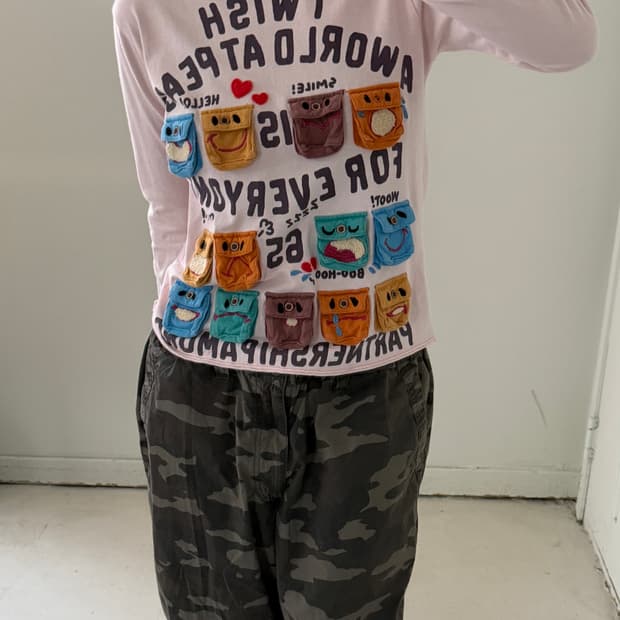 일본빈티지 펑키 키치 롱슬리브