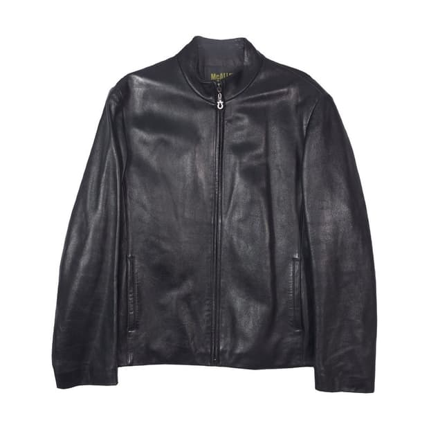 MCALLEN 미니멀 리얼 양가죽 집업 자켓 2XL