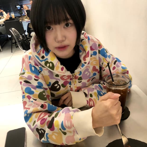 베이프 초레어 컬러 투웨이 후드집업 M