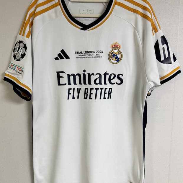 정품 23-24 레알마드리드 추아메니 챔결 우승 유니폼