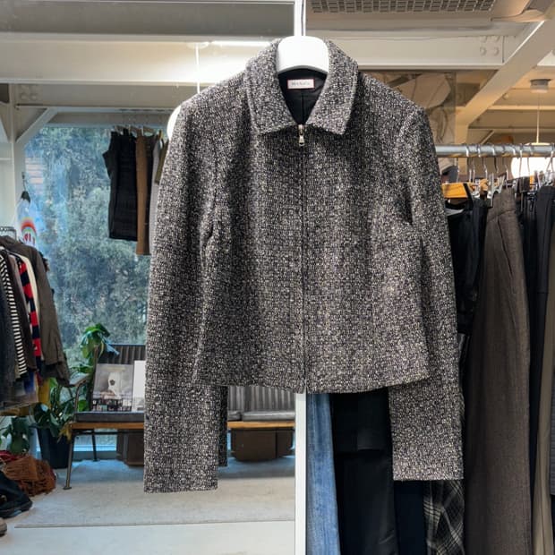 Max&co 집업 트위드 자켓 