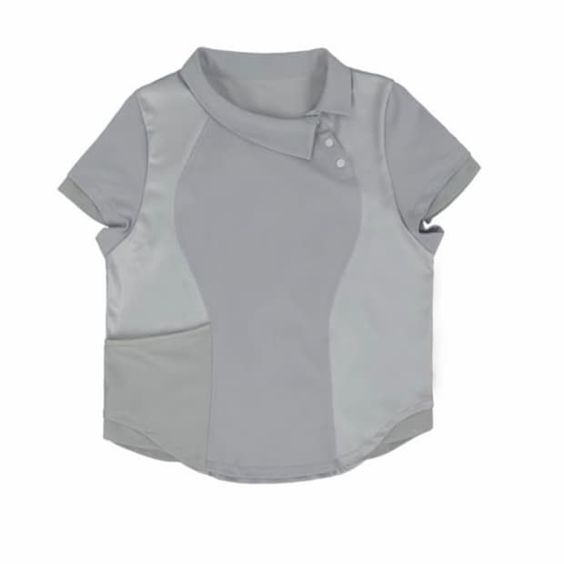 (구해요) 오호스 Side Neck Collar T 사이드넥 카라티