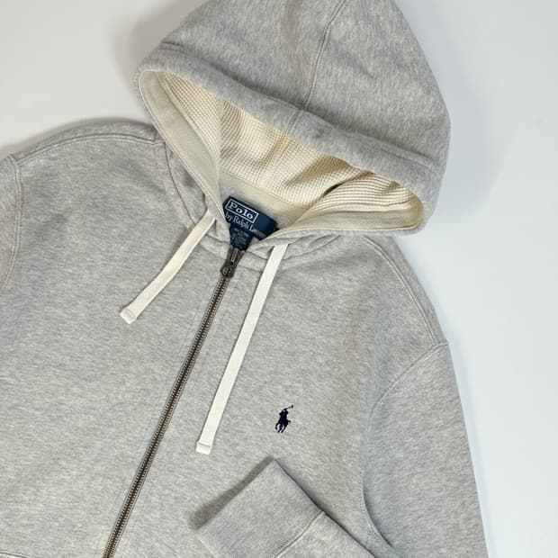 Polo 폴로 랄프로렌 써멀 후드집업 라이트그레이 L 