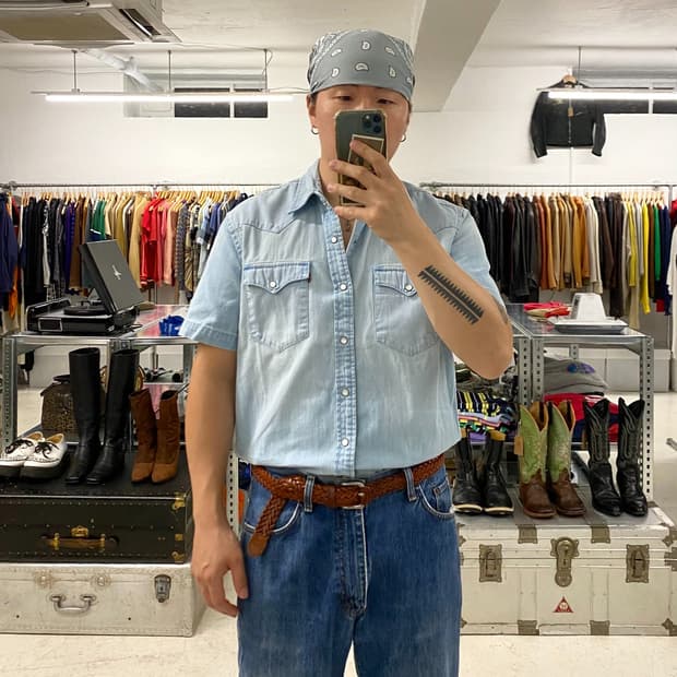LEVI'S denim western shirt