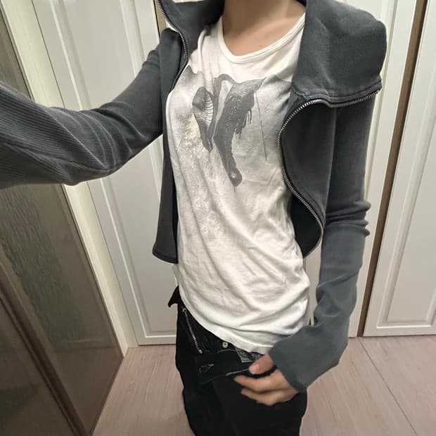Kimyo unbal full zip top