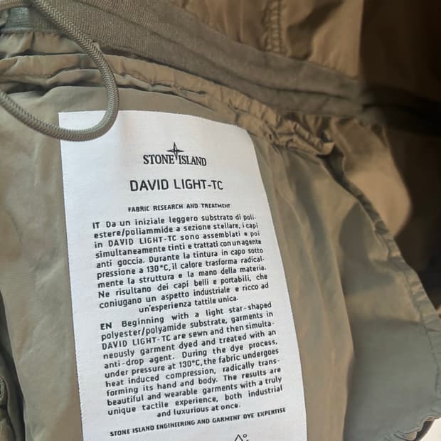 스톤아일랜드 다비드 라이트 tc자켓 90(실사이즈 95-100)