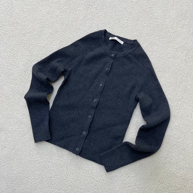 M 자라 여성 골지 가디건 0323M