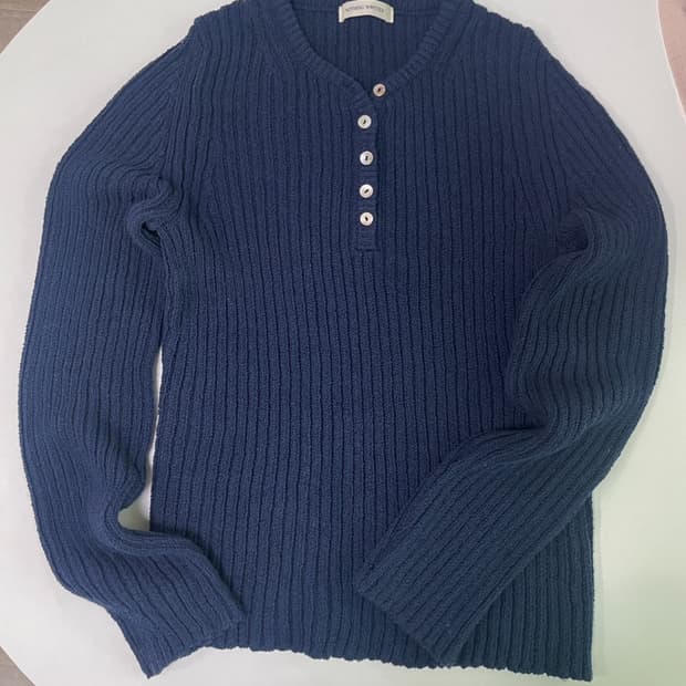 낫띵리튼 Noto Long Sleeve Knit - Navy 롱슬리브니트