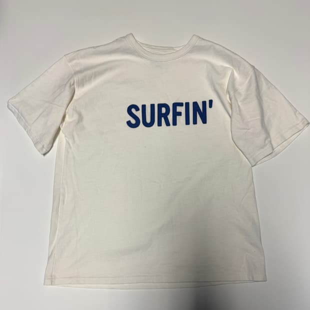 에스피오나지 SURFIN' 빅 프린팅 반팔 티셔츠 L