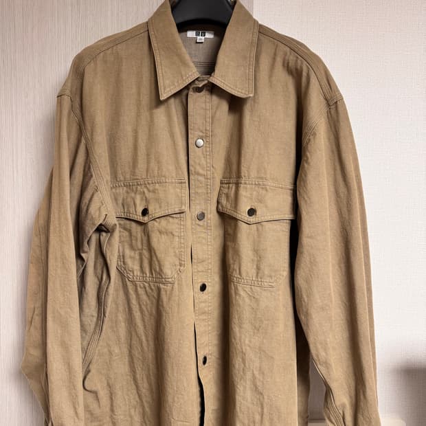 유니클로 U 워크셔켓 베이지 2XL