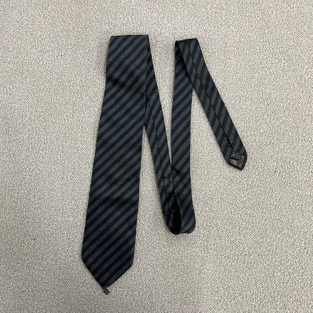 [F] 닥스 스트라이프 실크 넥타이 0116M1