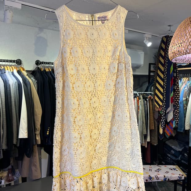 쥬시 꾸뛰르 플로럴 레이스 원피스