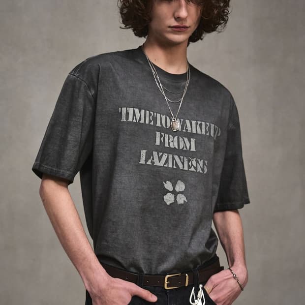 엘무드 루나 가먼트 다잉 하프 반팔 티셔츠 차콜 46