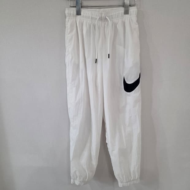 나이키 화이트 스우시 우븐 팬츠 S
