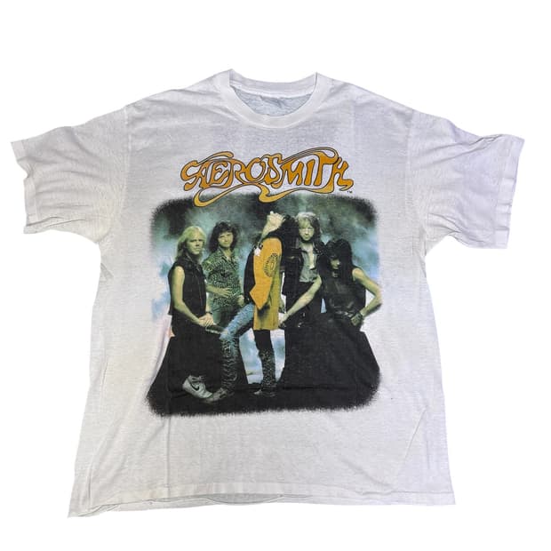 빈티지 80s 에어로스미스  WAKL THIS WAY 티셔츠 2XL