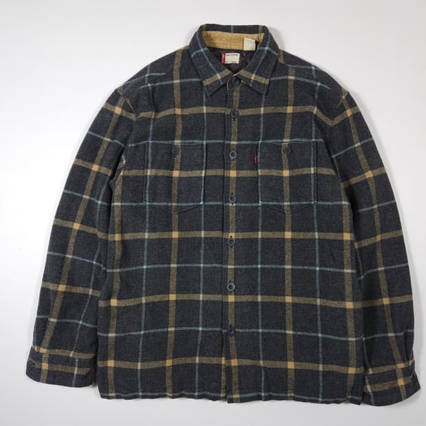 리바이스 플란넬 울 체크셔츠