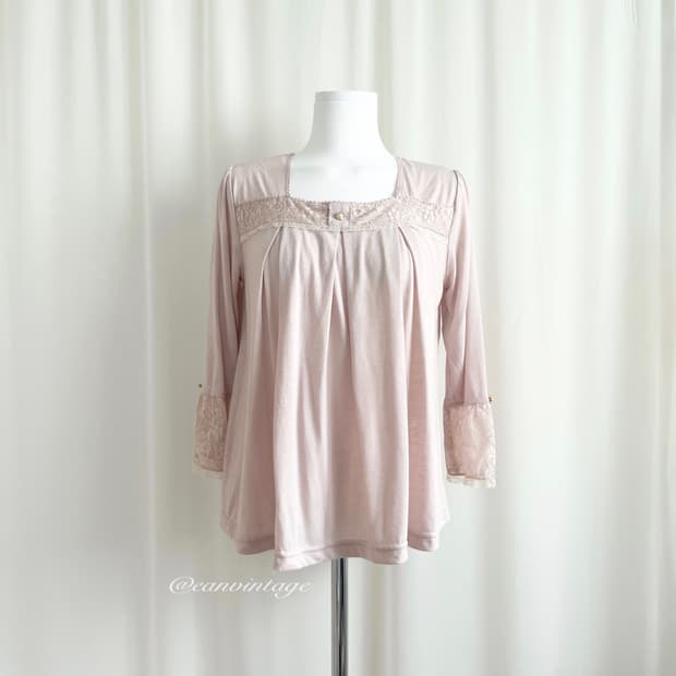 pink lace t-shirt