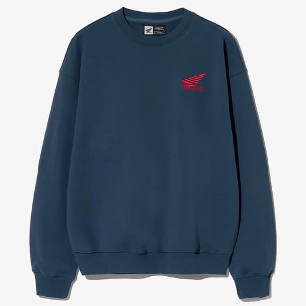 혼다 Honda Wing Crewneck Vintage Navy