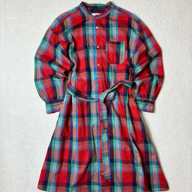 엔지니어드가먼츠 우먼스 플란넬 체크 원피스 PN6527   