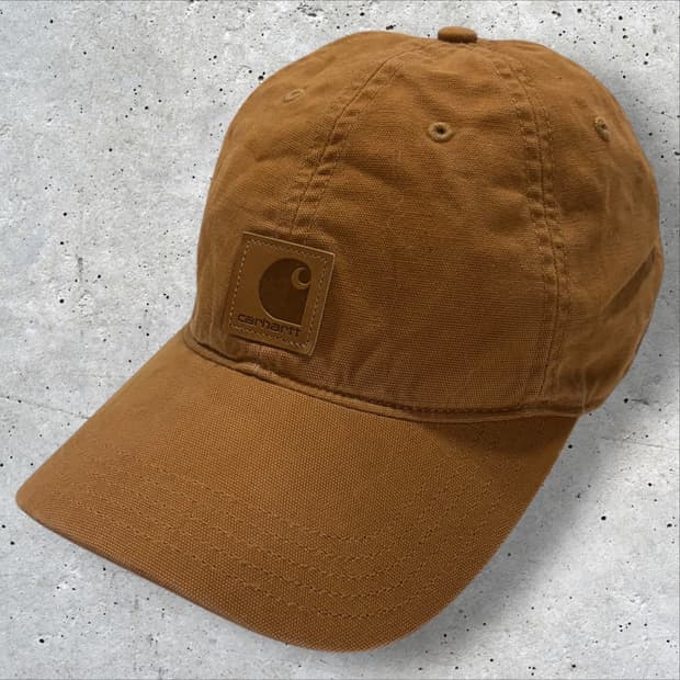 Carhartt 칼하트 캔버스 볼캡 브라운