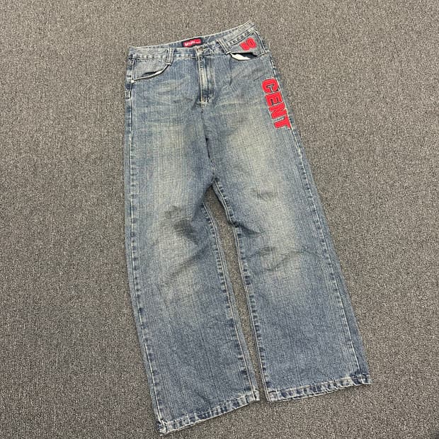 32) BETHEL JEANS 올드스쿨 50 cent 힙합팬츠