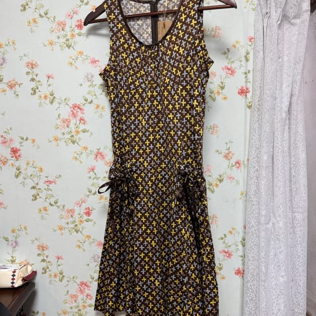 빈티지 슬리브리스 원피스