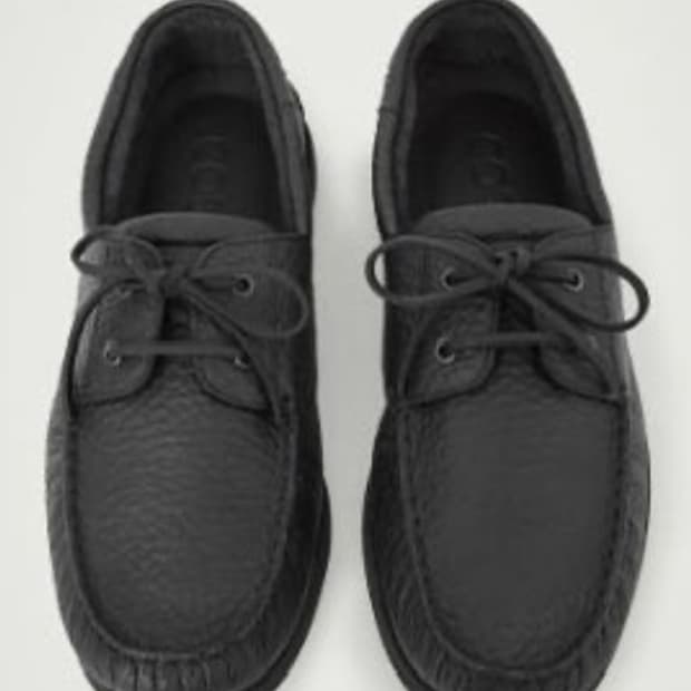 cos 코스 그레인 레더 보트슈즈