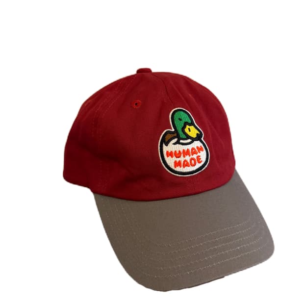 휴먼메이드 버건디 볼캡
