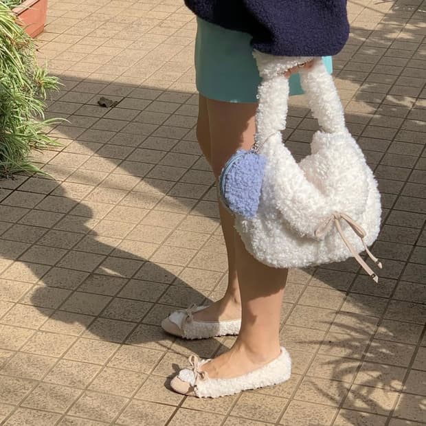 택O 미닛뮤트 보키덤블백 스노우화이트