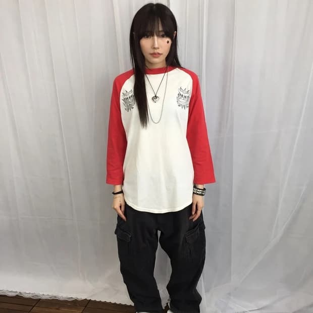 JPN Kariyushi58 Koi Raglan Tee