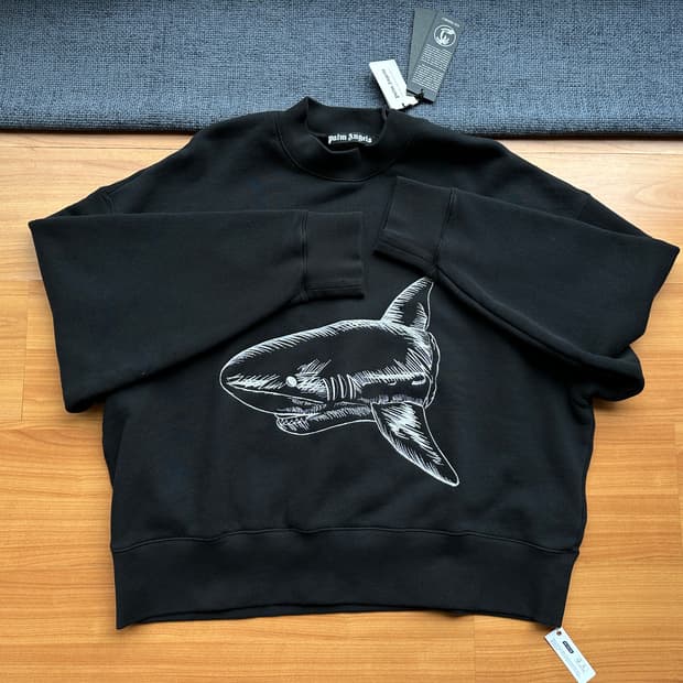 팜엔젤스 리미티드 에디션 개체 최고 상어 자수 맨투맨 새상품