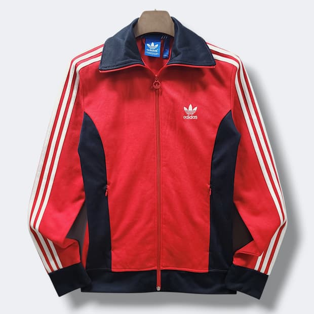 [100] 아디다스 레드&화이트라인 유로파 트랙탑 져지