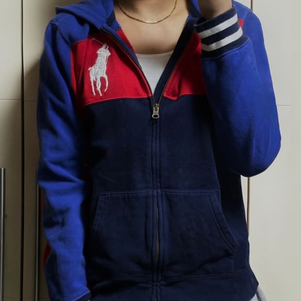 폴로 랄프로렌 빅포니 네이비 블루 후드집업