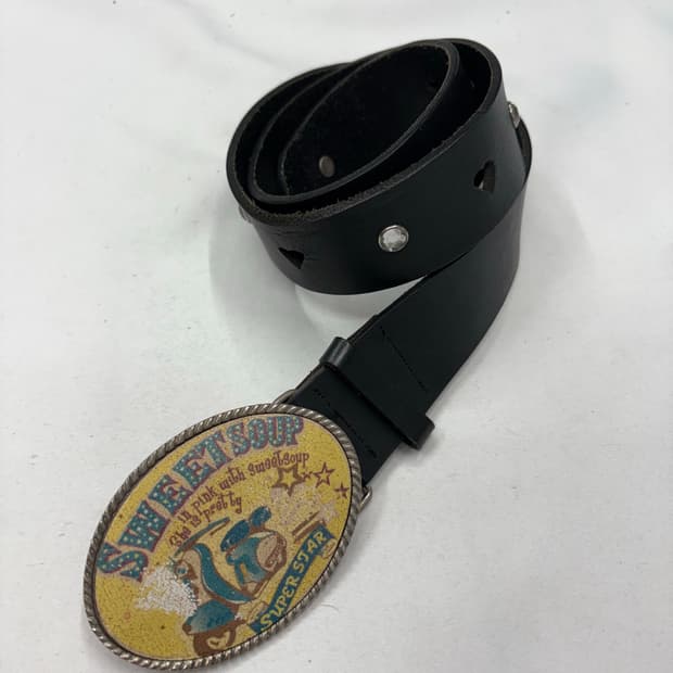 빈티지 웨스턴 버클 벨트