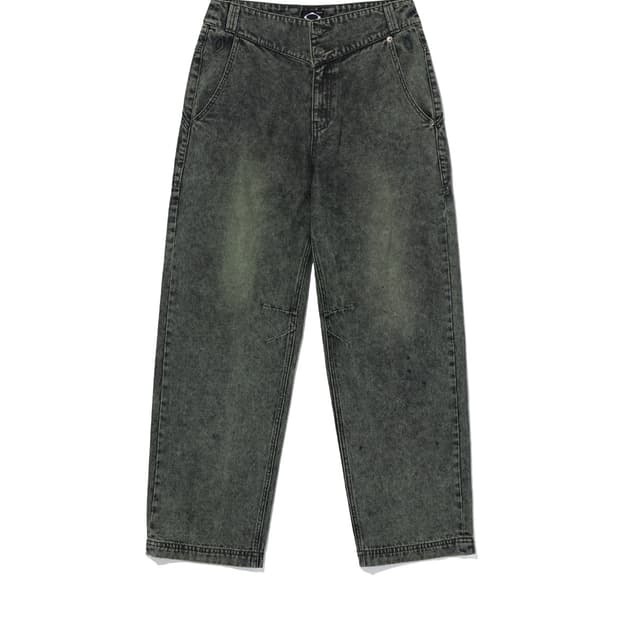 미스치프 워시드 슬라우치 팬츠 워시드블랙그린