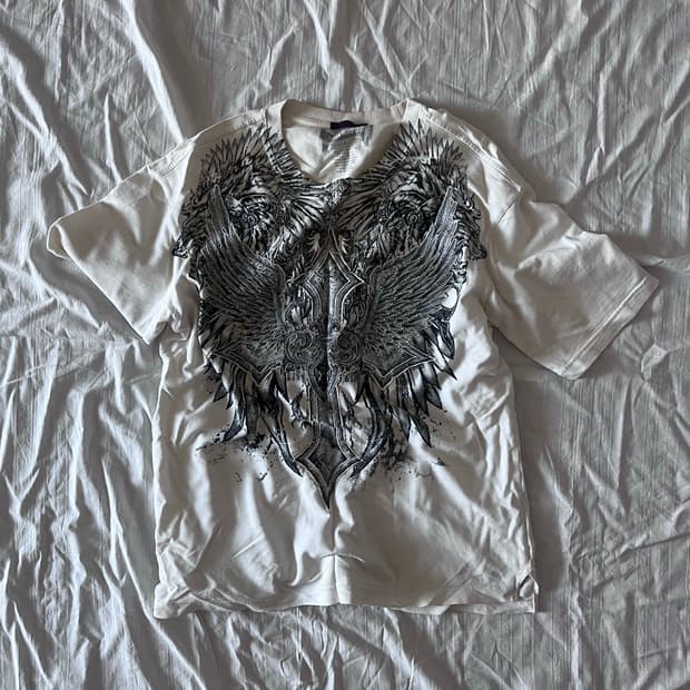 Buckaroo gothic print over fit t shirt