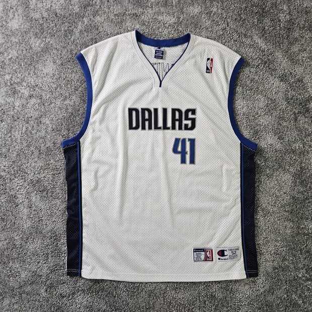 [무료배송] Champion Dallas Nowitzki 41 농구 저지