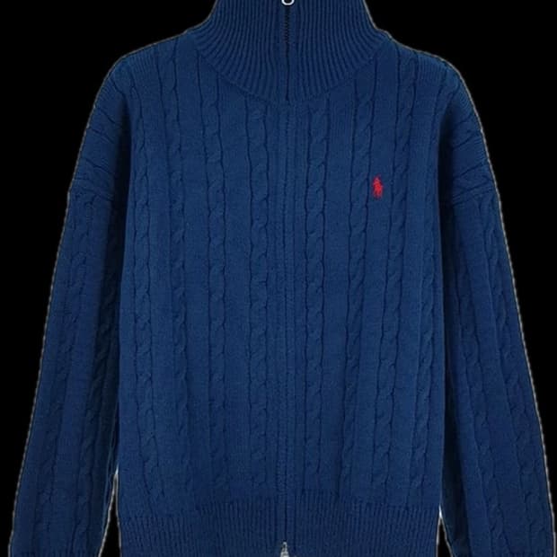 폴로 케이블 니트집업(새상품)