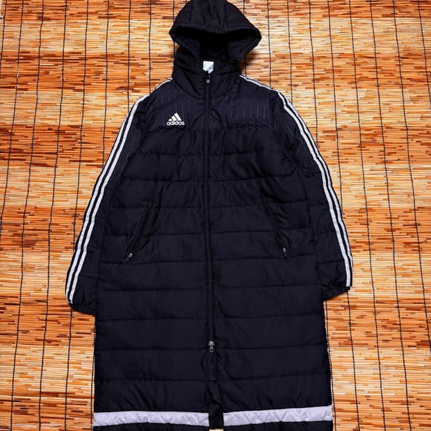 아디다스 3스트립 티로 롱패딩 XL