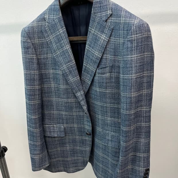 95-100) 닥스 레이온 체크자켓