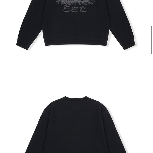 예스아이씨- Eye Knit Pullover Sweater Black