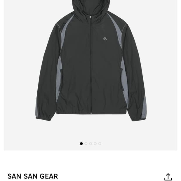 산산기어 패널드 자켓 블랙 26ss